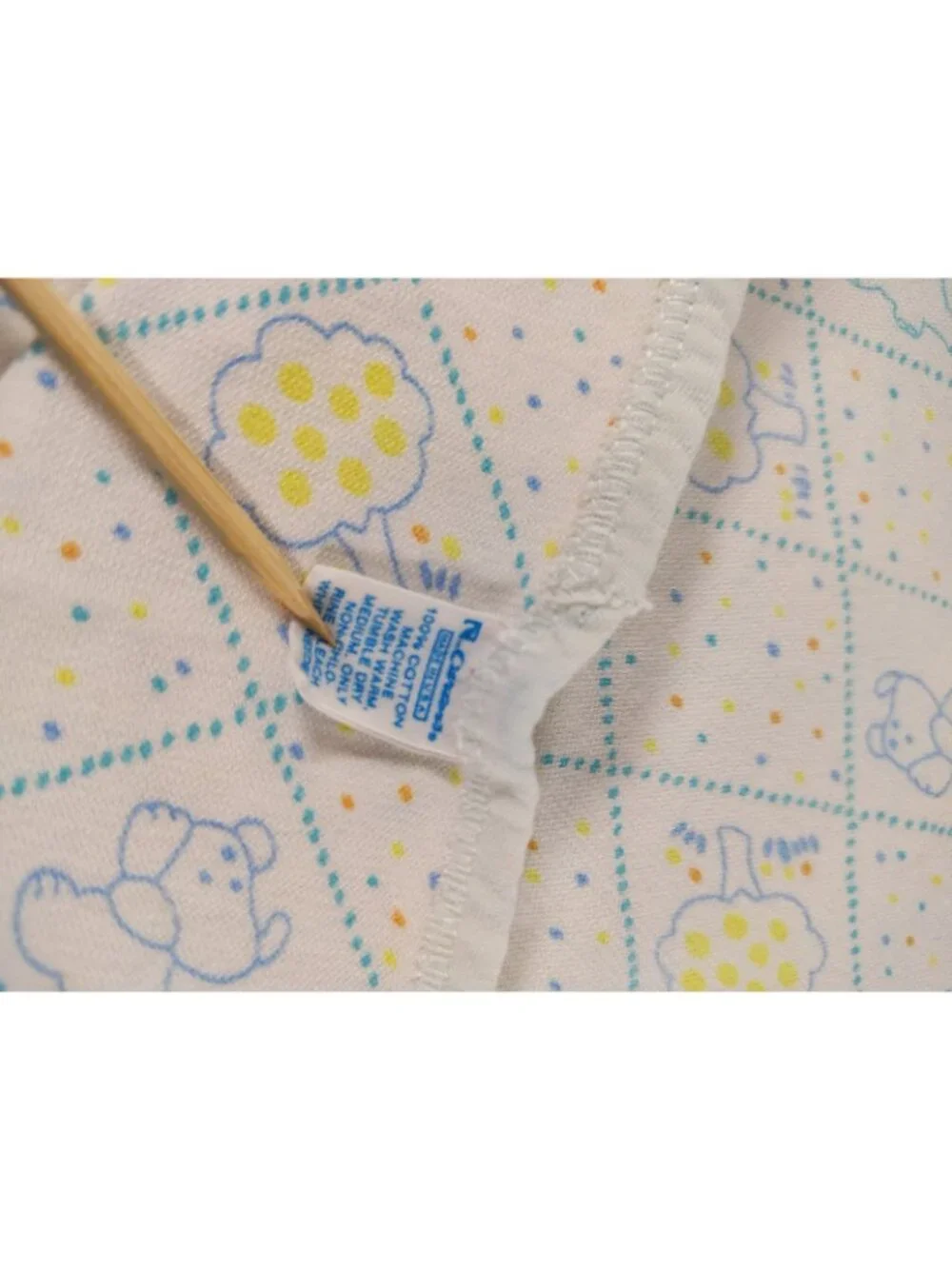 Baby Carter's Vintage Receiving Swaddle Blanke tree puppy elephant carrot bunny